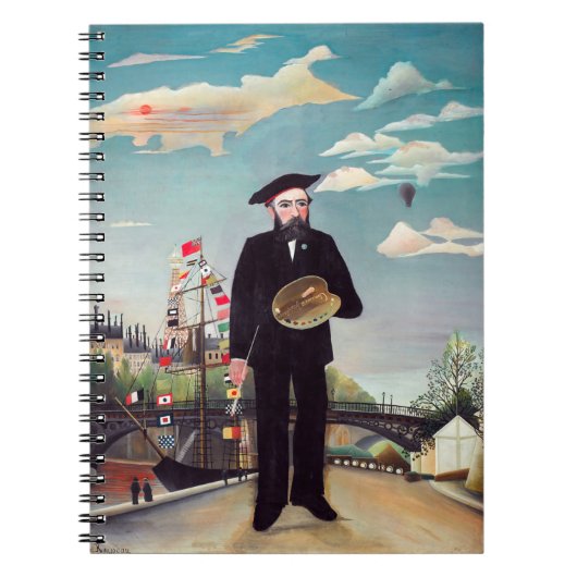 Henri Rousseau - Zelfportret-landschap Notitieboek (Voorkant)