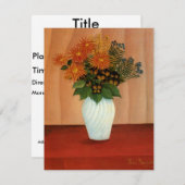 Henri Rousseau's Bouquet of Flowers (circa 1900) Kaart (Voorkant / Achterkant)