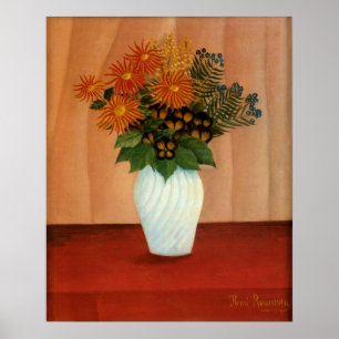 Henri Rousseau's Bouquet of Flowers (circa 1900) Poster