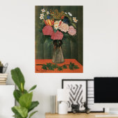 Henri Rousseau's Flowers in a Vase (1909) Poster (Thuiskantoor)