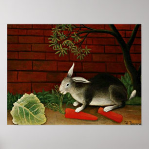Henri Rousseau's schilderij, konijn Poster