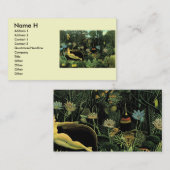 Henri Rousseau's The Dream (1910) Visitekaartje (Voorkant / Achterkant)