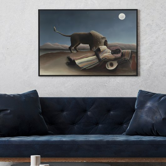 Henri Rousseau's The Sleeping Gypsy (1897) beroemd Poster