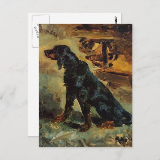 Henri Toulouse-Lautrec-Dun, een Gordon Setter Briefkaart (Voorkant / Achterkant)