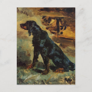 Henri Toulouse-Lautrec-Dun, een Gordon Setter Briefkaart