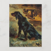 Henri Toulouse-Lautrec-Dun, een Gordon Setter Briefkaart (Voorkant)