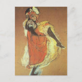 Henri Toulouse Lautrec - Jane Arvil Dancing Briefkaart (Voorkant)