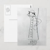 Henri Toulouse-Lautrec: Zelfportret. Karikatuur Briefkaart (Voorkant / Achterkant)