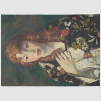  Henri Vrouw Lady Decoupage Tissue Paper Tissuepapier