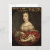 Henrietta Anne Duchess van Orleans Briefkaart (Voorkant / Achterkant)