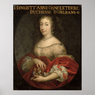 Henrietta Anne Duchess van Orleans Poster