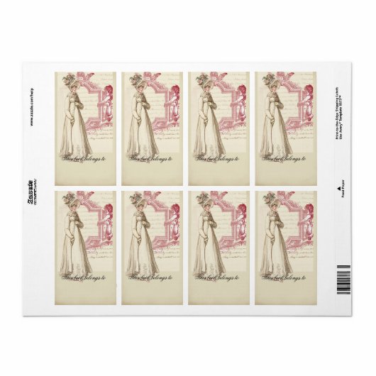 Henrietta Bookplate Etiket (Full Sheet)