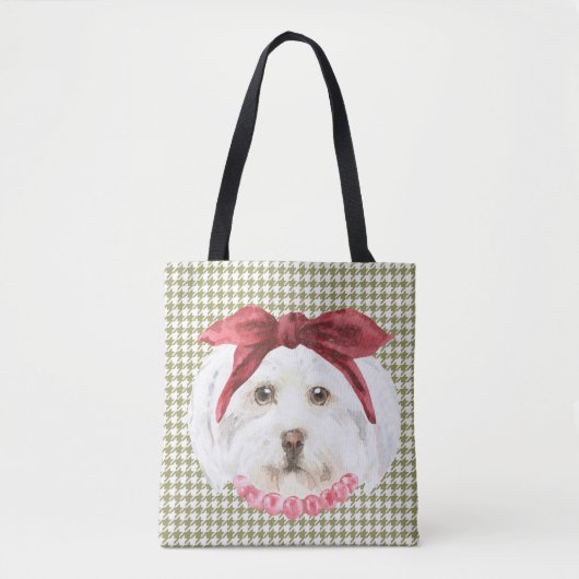 Henrietta de Havanese Canvas tas (Voorkant)