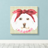 Henrietta de Havanese Ingepakte Canvas Print (Insitu (Houten vloer))