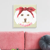 Henrietta de Havanese Ingepakte Canvas Print (Insitu (Woonkamer))
