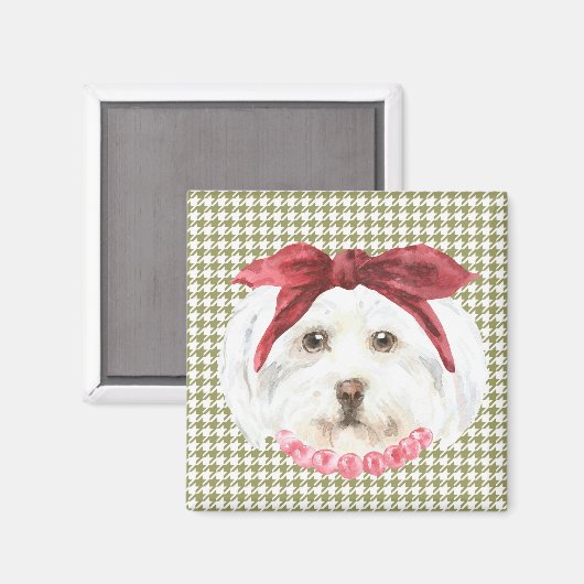 Henrietta de Havanese Magnet (Voorkant / Achterkant)