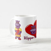 Henrietta Hippo Hugs Coffee Mok (Voorkant links)
