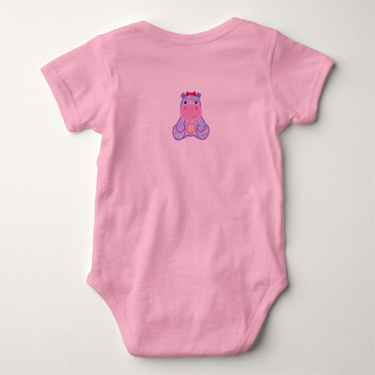 Henrietta Hippo Romper Baby shower Gift (Achterkant)