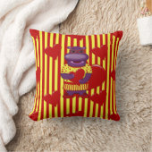 Henrietta Hippo Sierkussen-Rood-Gele Stripes Kussen (Deken)