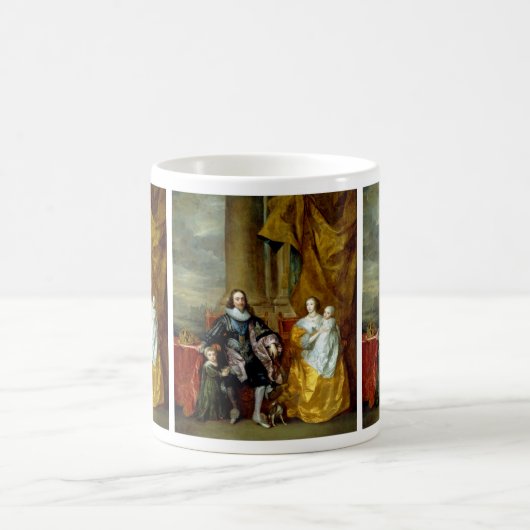 Henrietta Maria en Charles I van Van Dyck Coffee M Koffiemok (Center)