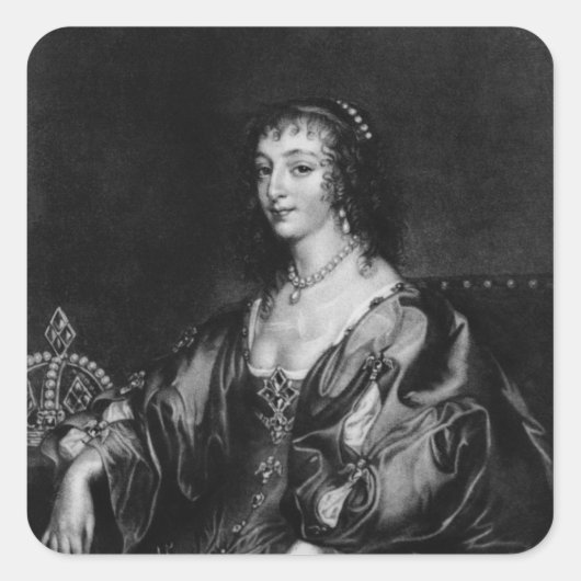 Henrietta Maria Vierkante Sticker (Voorkant)