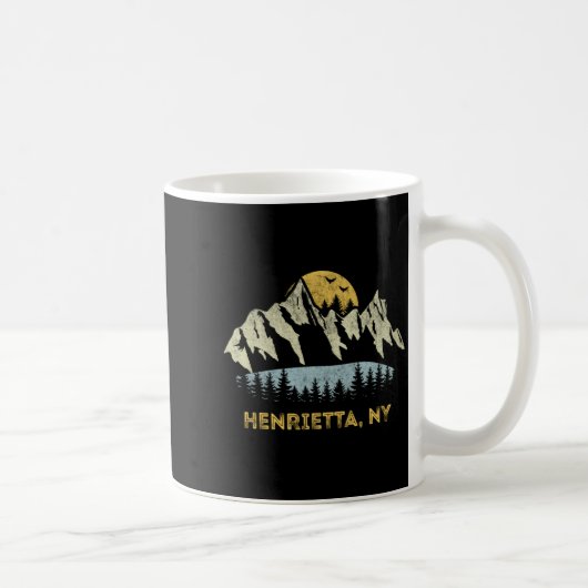 Henrietta New York Mountain Sunset Sunrise Ny  Koffiemok (Rechts)