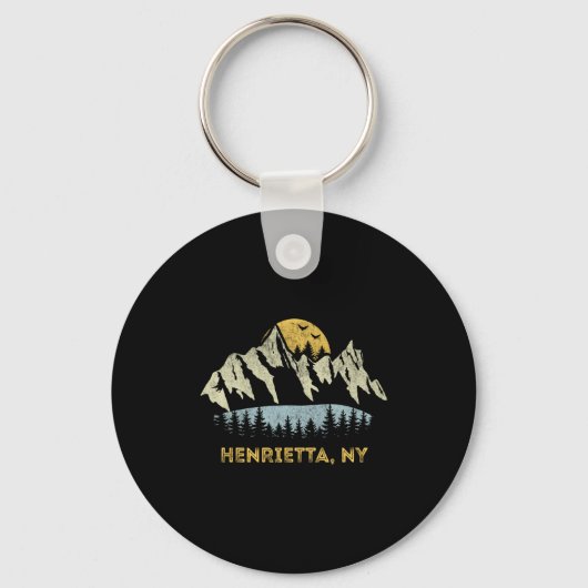 Henrietta New York Mountain Sunset Sunrise Ny  Sleutelhanger (Voorkant)