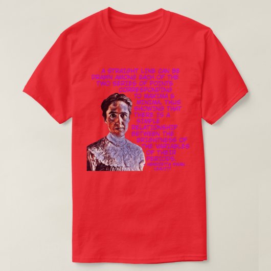 Henrietta Swan Leavitt Definieer de Relaties T-shirt (Design voorkant)