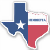 Henrietta Texas Sticker (Voorkant)