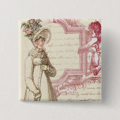 Henrietta Vierkante Button 5,1 Cm (Voorkant)