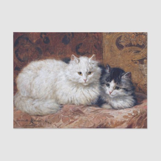 Henriette Ronner-Knip (1821-1909) Tissuepapier (Voorkant)