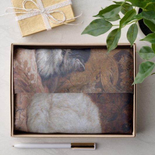 Henriette Ronner-Knip (1821-1909) Tissuepapier (Geschenk)