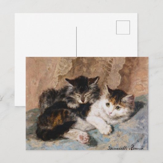  Henriette Ronner-Knip Best of Friends Briefkaart (Voorkant / Achterkant)