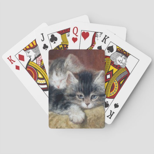 Henriette Ronner Knip Kittens Schilderen Pokerkaarten (Achterkant)