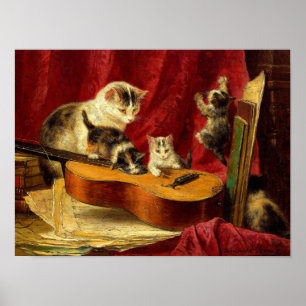 Henriëtte Ronner-Knip Making Music Poster