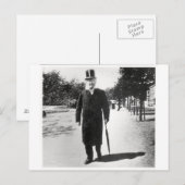 Henrik Ibsen (1828-1906) in Oslo, 1896 (foto) Briefkaart (Voorkant / Achterkant)