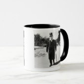 Henrik Ibsen (1828-1906) in Oslo, 1896 (foto) Mok (Voorkant rechts)