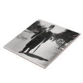 Henrik Ibsen (1828-1906) in Oslo, 1896 (foto) Tegeltje (Zijkant)