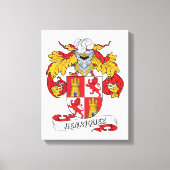 Henriquez Family Crest Canvas Afdruk (Voorkant)