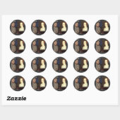 Henry 8th en Anne Boleyn Ronde Sticker (Vel)