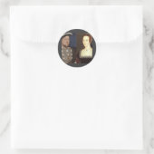 Henry 8th en Anne Boleyn Ronde Sticker (Tas)