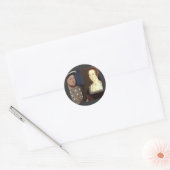 Henry 8th en Anne Boleyn Ronde Sticker (Envelop)