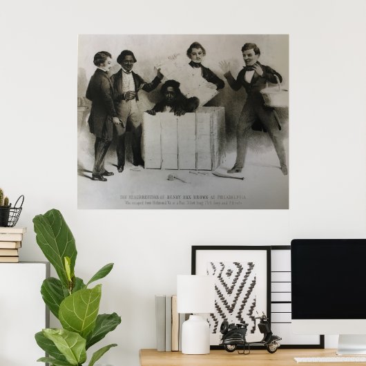 Henry "Box" Brown in Philadelphia Poster (Thuiskantoor)