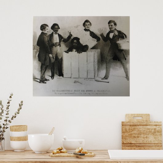 Henry "Box" Brown in Philadelphia Poster (Keuken)