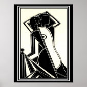 Henry Butler "Vrouw Figures" Deco Print 1928 (Voorkant)