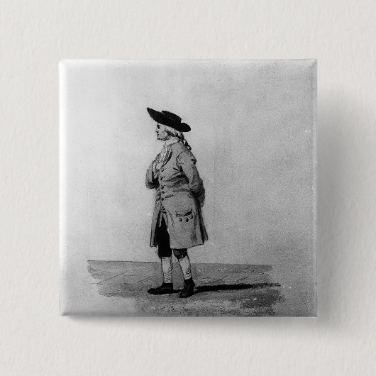 Henry Cavendish, F.R.S. , 19e quater. Vierkante Button 5,1 Cm (Voorkant)