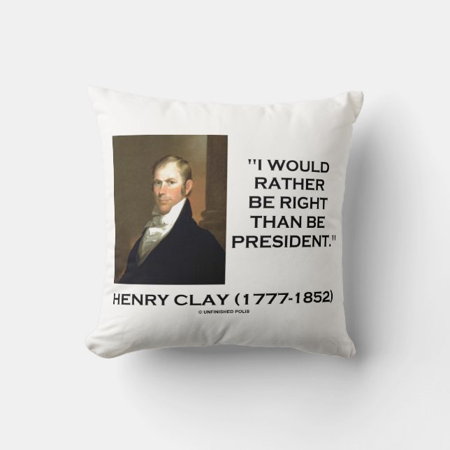 Henry Clay I zou eerder gelijk zijn dan President Kussen (Voorkant)
