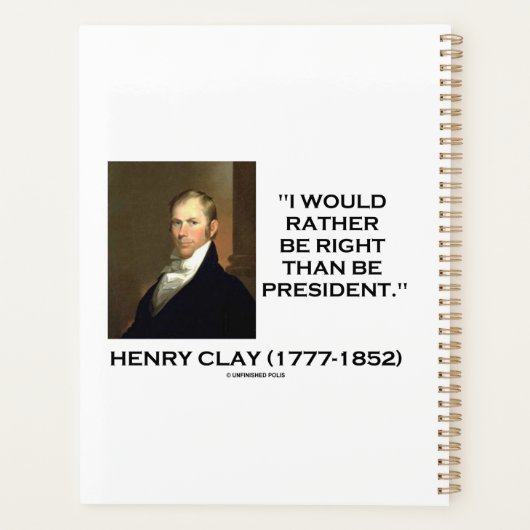 Henry Clay I zou eerder gelijk zijn dan President Planner (Achterkant)