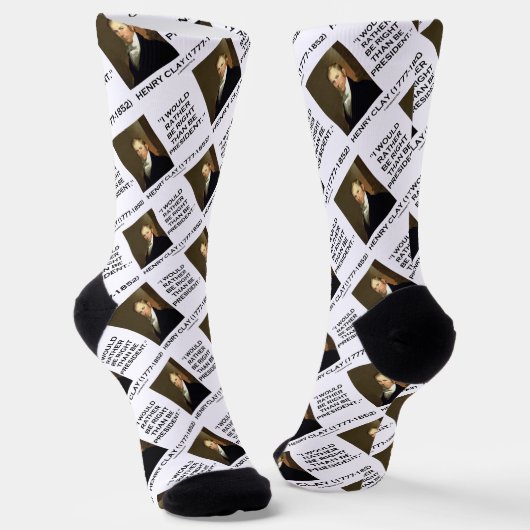 Henry Clay I zou eerder gelijk zijn dan President Sokken (Gebogen)