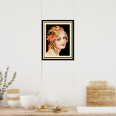 Henry Clive Flapper Girl Poster 16 x 20 (Keuken)